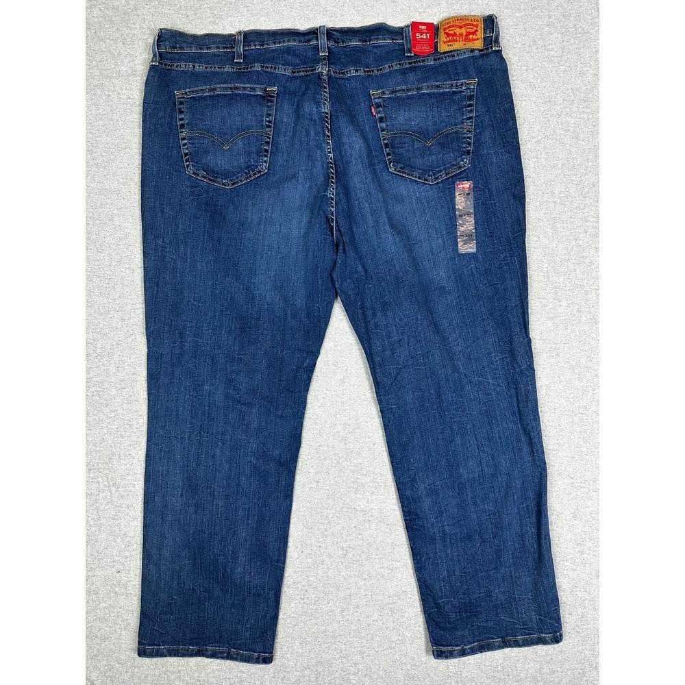 Levis 541 Jeans Mens 50x32 Blue Athletic Fit Denim Big Tall NEW